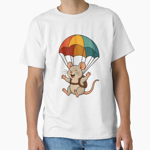 Aperçu de l'œuvre Aventure de parachutisme avec un rat mignon créée et vendue par Unsure-Squash.