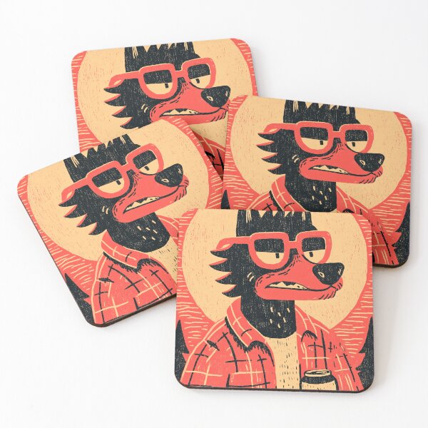 Item preview, Hipster Wolf designed and sold by Joeartzz.