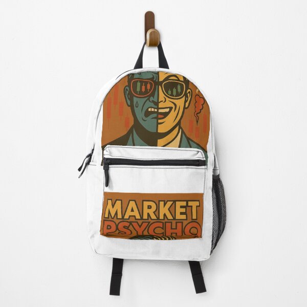 Item preview, Market Psycho – Funny Retro Stock Trader Design designed and sold by BullishJunkie.