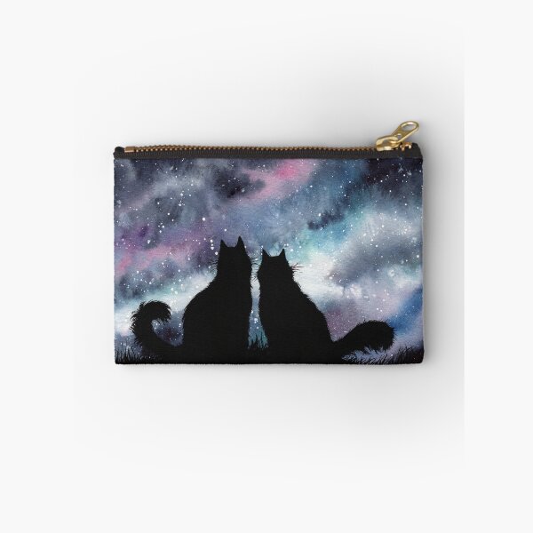 Item preview, Two Cats Watching the Night Sky designed and sold by dragonstarart.