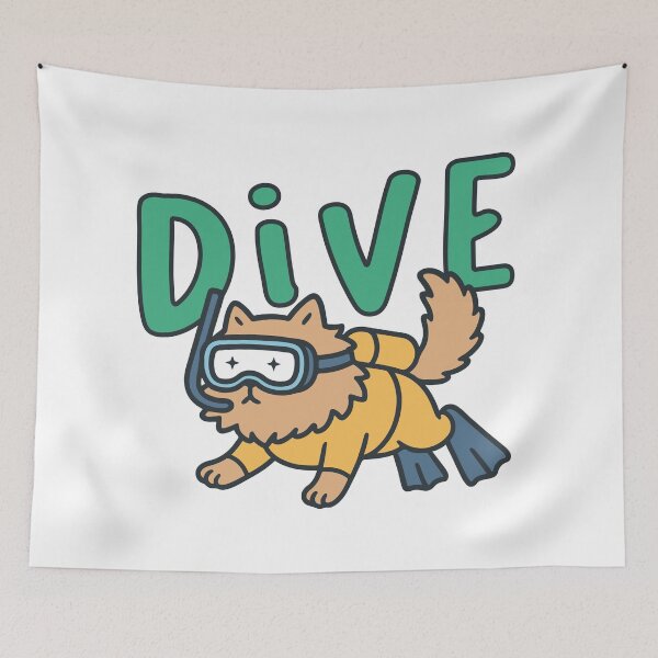 Item preview, Cat Scuba Diving  designed and sold by LifeParody.