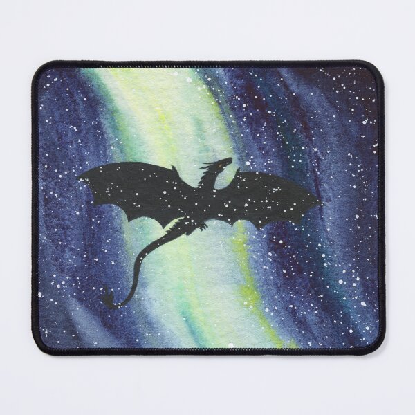 Item preview, Dragon with Snow and Northern Lights designed and sold by dragonstarart.