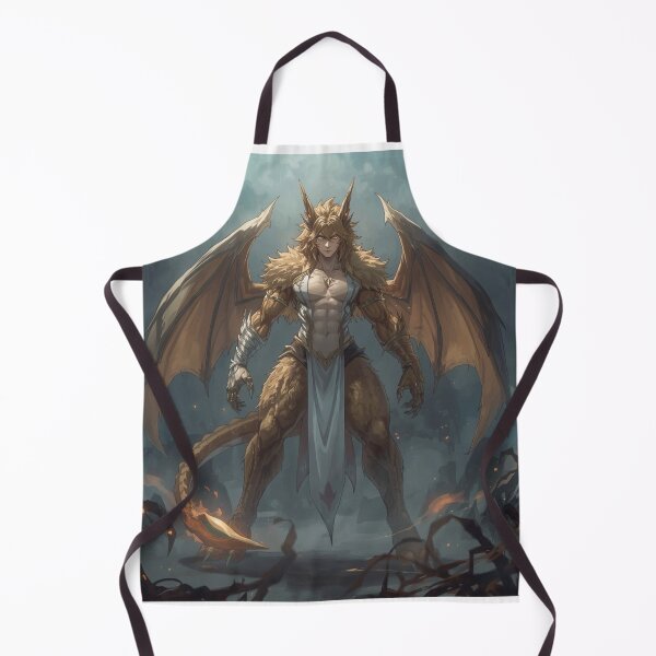 Item preview, Dragonborn Champion – Majestic Winged Warrior in Battle Stance designed and sold by DreamistStore.