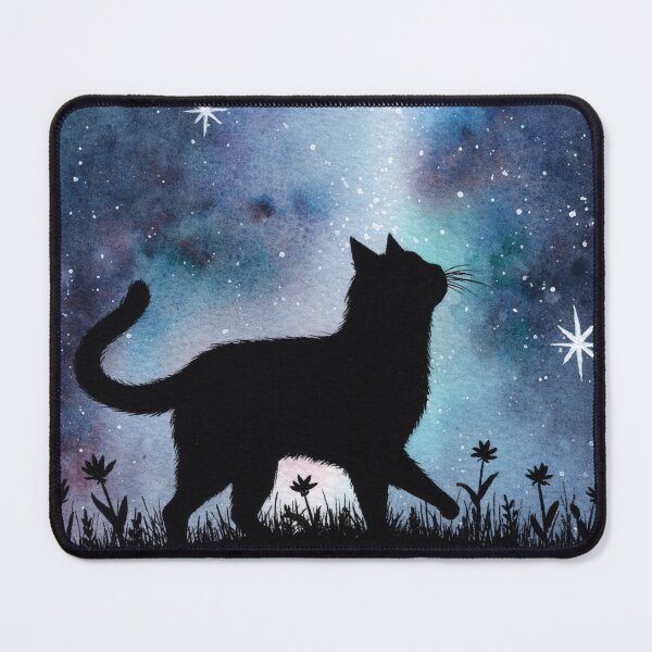 Item preview, Star Gazing Cat and Colorful Nebula designed and sold by dragonstarart.
