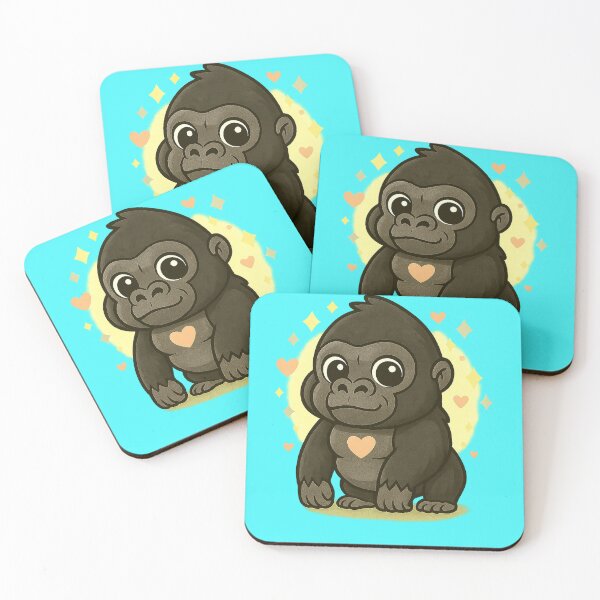 Item preview, Kawaii Baby Gorilla – chibi mascot designed and sold by Meiersbeste.