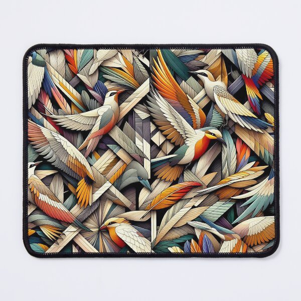 Item preview, The Hidden Birds of the Forest in geometric shapes designed and sold by nikkolaus.