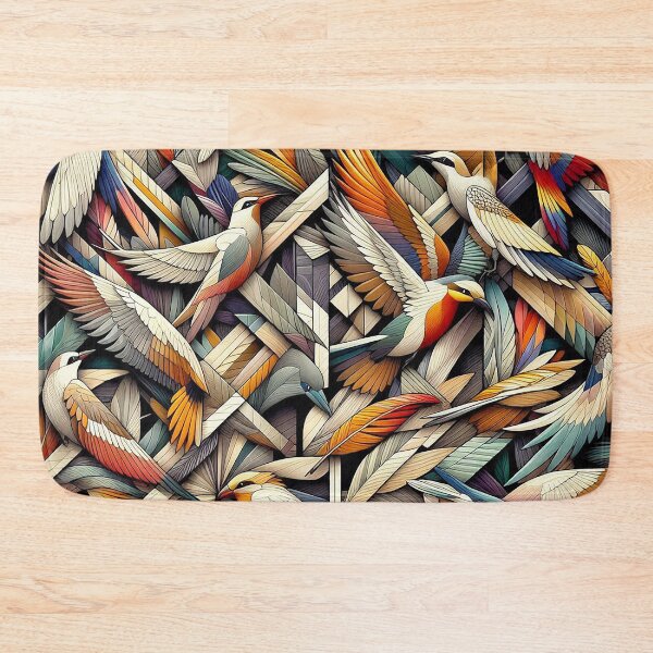 Item preview, The Hidden Birds of the Forest in geometric shapes designed and sold by nikkolaus.
