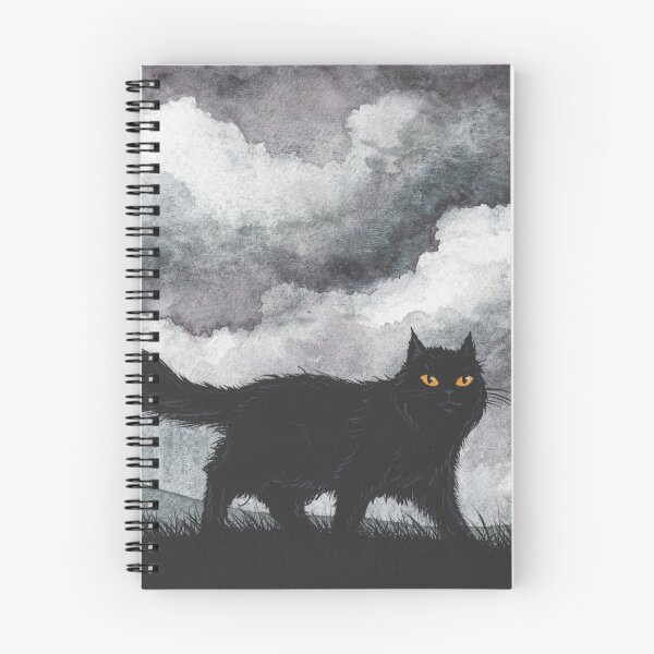 Item preview, Black Cat and Storm Clouds designed and sold by dragonstarart.