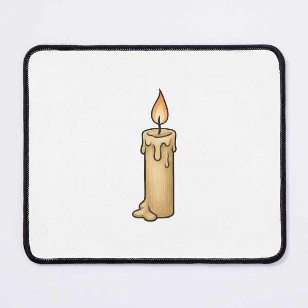 Item preview, Candle Illustration – Vintage Halloween Wax Light Art designed and sold by Vendeloc.