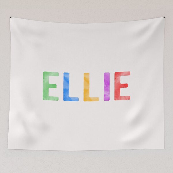 Item preview, Ellie Name Bright Colors designed and sold by Jeallan Designs.