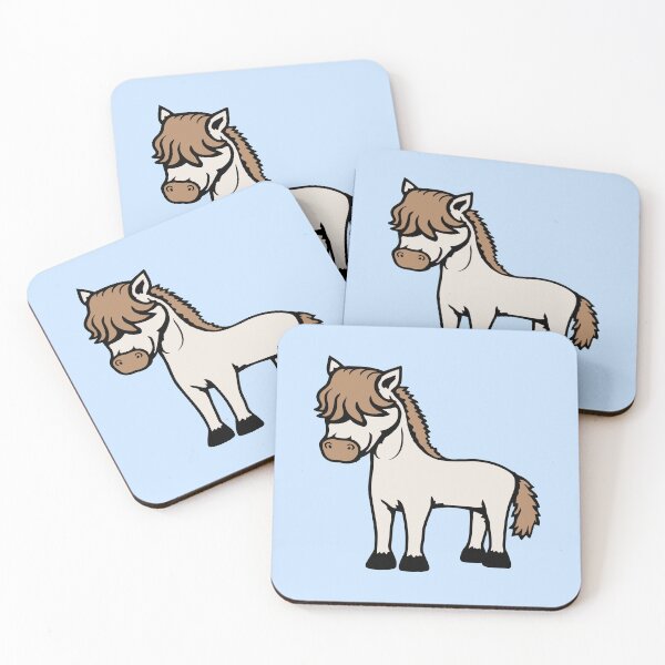 Item preview, Horse Cute Long Bob Cut Hair Happy Smile Drawing designed and sold by shirt-o-mat.
