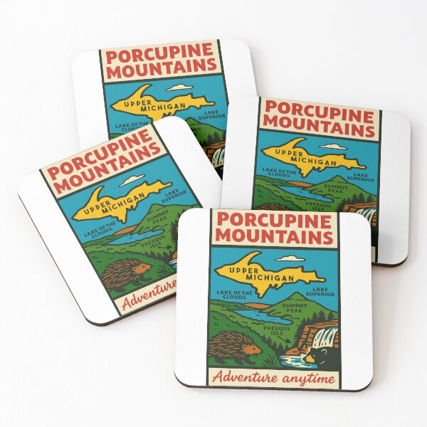 Item preview, Porcupine Mountains Michigan Decal designed and sold by Decal Mania.