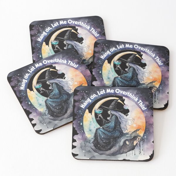 Item preview, "Overthinking Witch – Mystical Witchcore Art for Stickers, Shirts & Home Decor" designed and sold by KawaiiUplift27.