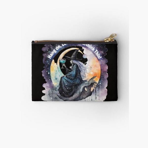 Item preview, "Overthinking Witch – Mystical Witchcore Art for Stickers, Shirts & Home Decor" designed and sold by KawaiiUplift27.