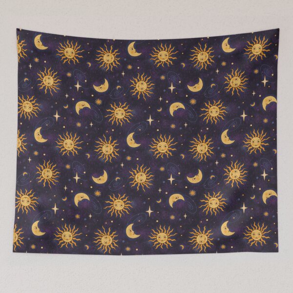 Item preview, Celestial Whimsy Pattern Purple and Gold designed and sold by Ellador.