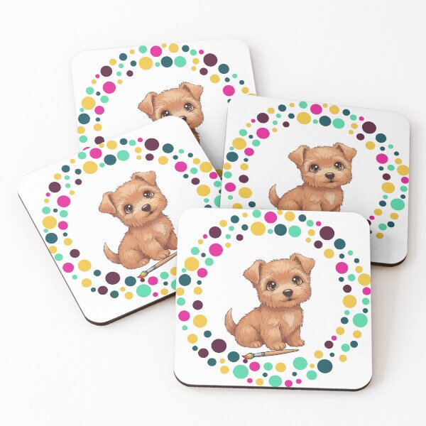 Artikelvorschau, Feiern Sie den Dot Day mit meinem Norwich Terrier | Bunte Hundekunst entworfen und verkauft von The Real Life Symphony.