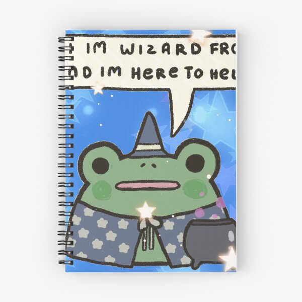 Item preview, Cute Wizard Frog – Magical Fantasy Cartoon Illustration designed and sold by Heavenly-Cloudz.