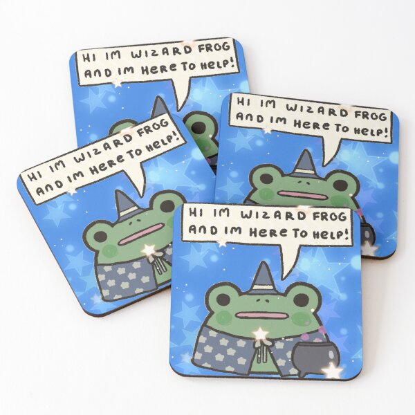 Item preview, Cute Wizard Frog – Magical Fantasy Cartoon Illustration designed and sold by Heavenly-Cloudz.