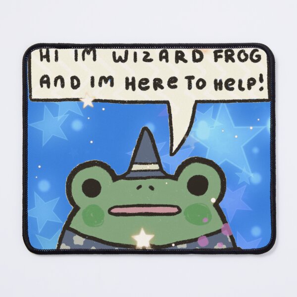 Item preview, Cute Wizard Frog – Magical Fantasy Cartoon Illustration designed and sold by Heavenly-Cloudz.