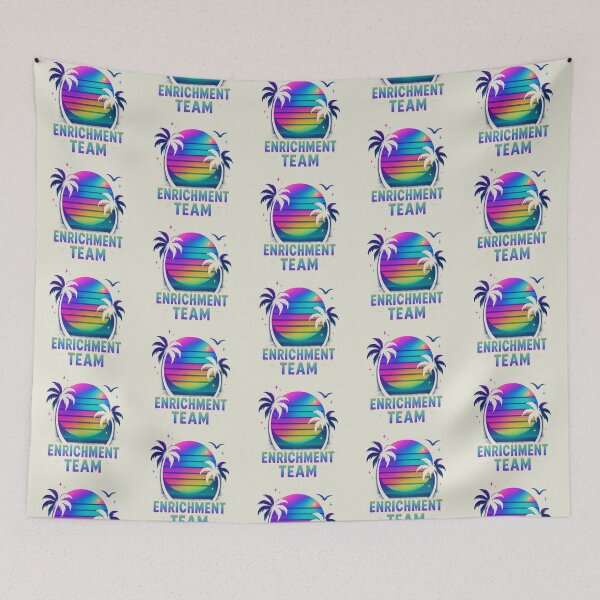 Item preview, Enrichment Team Education Teacher Vaporwave Aesthetic Retro designed and sold by SunfullyYours.