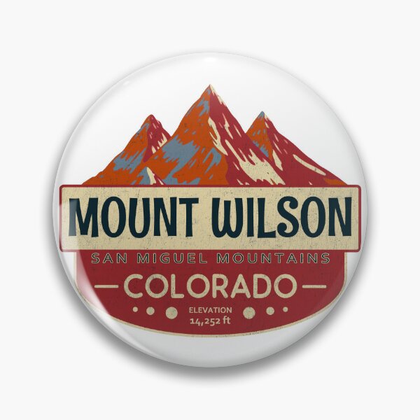 Item preview, Mount Wilson, San Miguel Mountains, Colorado Mountain Badge designed and sold by Wanderful-roads.