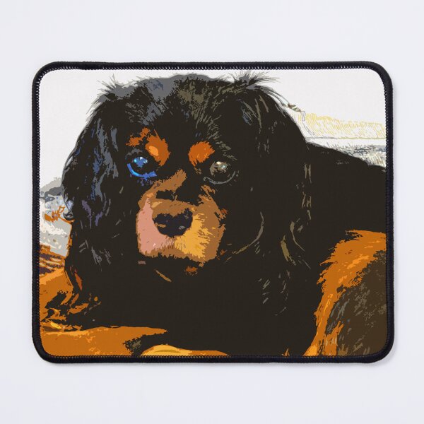 Item preview, Adorable Black and Tan Cavalier King Charles Spaniel designed and sold by Lisa Liberty.