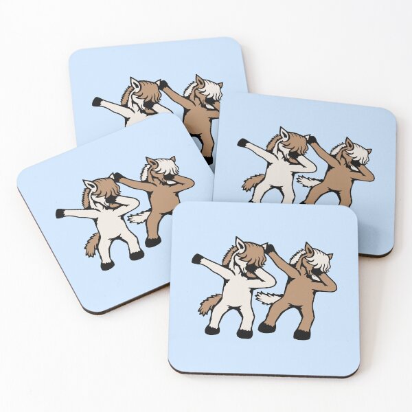 Item preview, 2 Horse Dabbing Friends Dab Dance Pose Bob Cut Team designed and sold by shirt-o-mat.