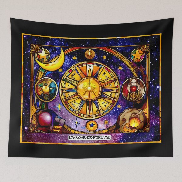 Aperçu de l'œuvre Le jeu de tarot La roue de Fortune La roue de Fortune créée et vendue par Helios Be. Lavsh.