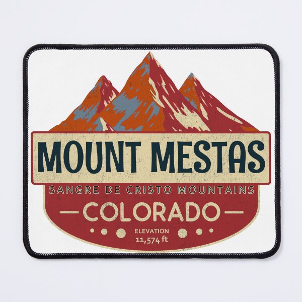 Artikelvorschau, Mount Mestas, Sangre de Cristo Mountains, Colorado Mountain Badge entworfen und verkauft von Wanderful-roads.