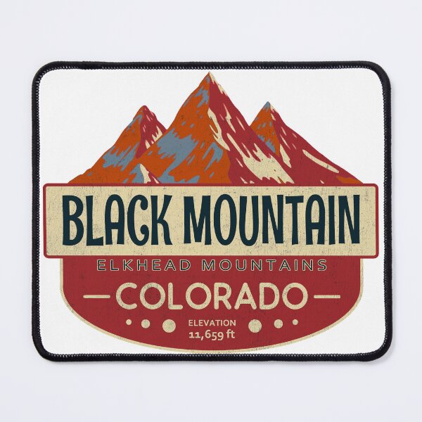 Artikelvorschau, Black Mountain, Elkhead Mountains, Colorado Mountain Badge entworfen und verkauft von Wanderful-roads.