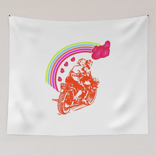 Item preview, Valentine’s Day Gift for Biker Couple – Romantic Motorcycle Ride Love Design designed and sold by Morgen Design Studio.