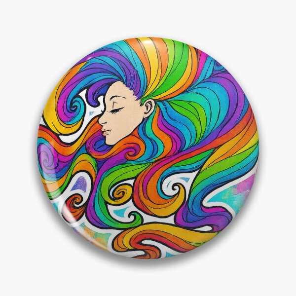 Item preview, Colorful Hair Flowing Freely designed and sold by mcb123.