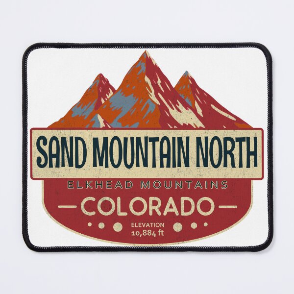 Item preview, Sand Mountain North, Elkhead Mountains, Colorado Mountain Badge designed and sold by Wanderful-roads.