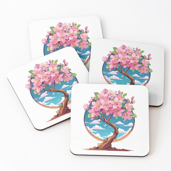Item preview, Beautiful Pink Cherry Blossom Tree in Spring, Japanese cherry, cherry blossom, or sakura, Spring sakura flowers blossom art, Cherry blossom Sakura bloom, (Prunus serrulata) designed and sold by Danler.
