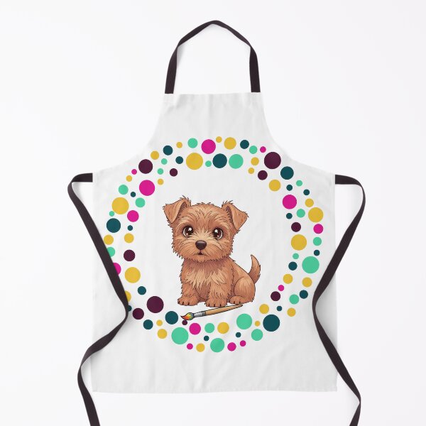 Artikelvorschau, Feiern Sie den Dot Day mit meinem Norfolk Terrier | Bunte Hundekunst entworfen und verkauft von The Real Life Symphony.