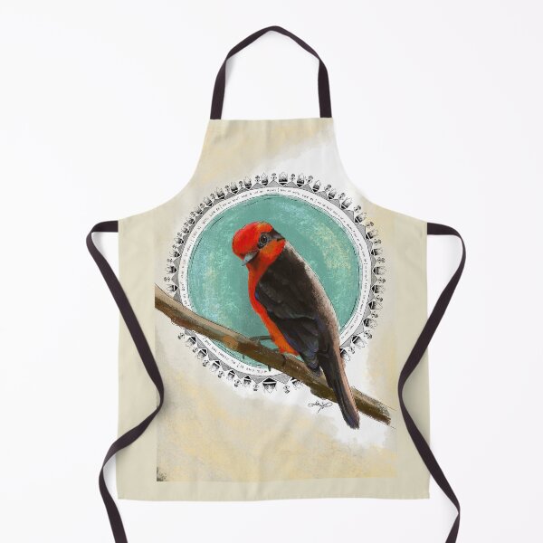 Item preview, Crimson Glow – Flame Robin Illustration designed and sold by Sebastian Salas.