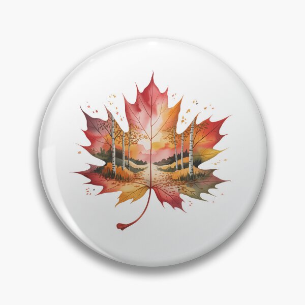 Item preview, Maple Leaf with Autumn Landscape designed and sold by jkrphoto.