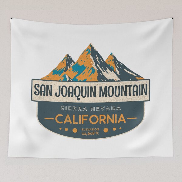 Item preview, San Joaquin Mountain, Sierra Nevada, California Mountain Badge designed and sold by Wanderful-roads.