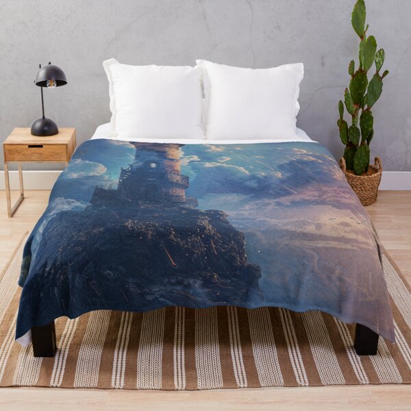Item preview, Beacon of Dusk - Nautical Fantasy Lighthouse Seascape designed and sold by QuantumDrift.
