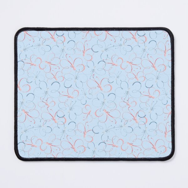 Item preview, Delicate pattern with blue butterflies on light blue designed and sold by ElenaMentes.