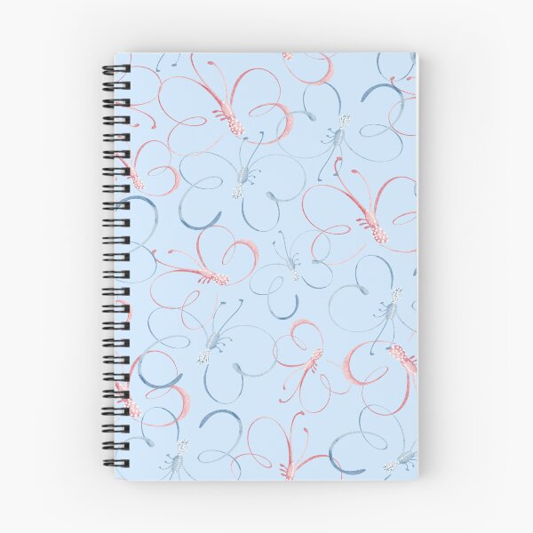 Item preview, Delicate pattern with blue butterflies on light blue designed and sold by ElenaMentes.