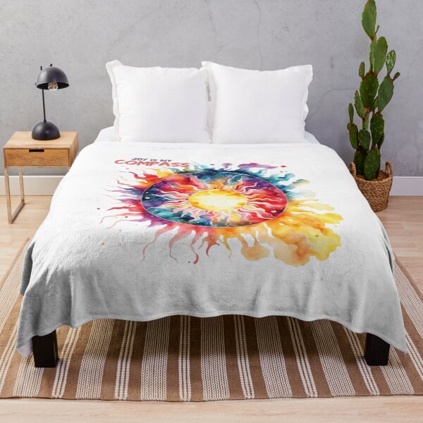 Item preview, Joy Is My Compass – Boho Sun Spiritual Art designed and sold by BlueMorpho77.