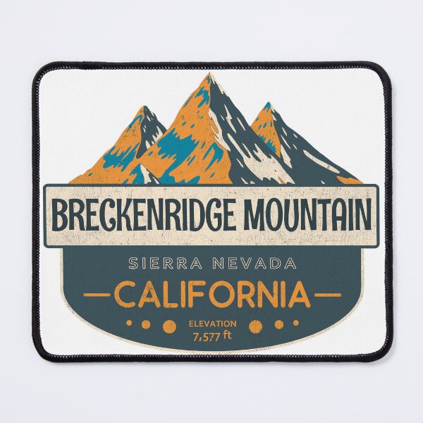 Item preview, Breckenridge Mountain, Sierra Nevada, California Mountain Badge designed and sold by Wanderful-roads.