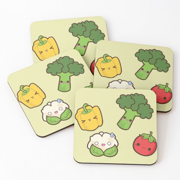 Item preview, Cute Kawaii Vegetables - Happy Veggie Friends designed and sold by Heavenly-Cloudz.