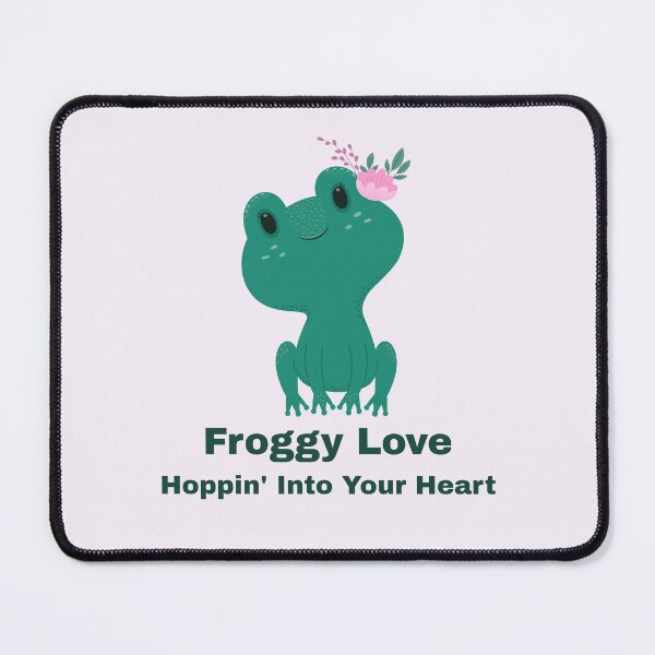 Item preview, Froggy Love – Hoppin' into Your Heart" designed and sold by Novel Works Studio.