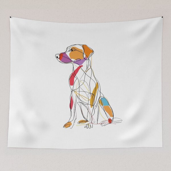 Item preview, Colorful Beagle Dog Line Art - Dog designed and sold by Petsthetic.