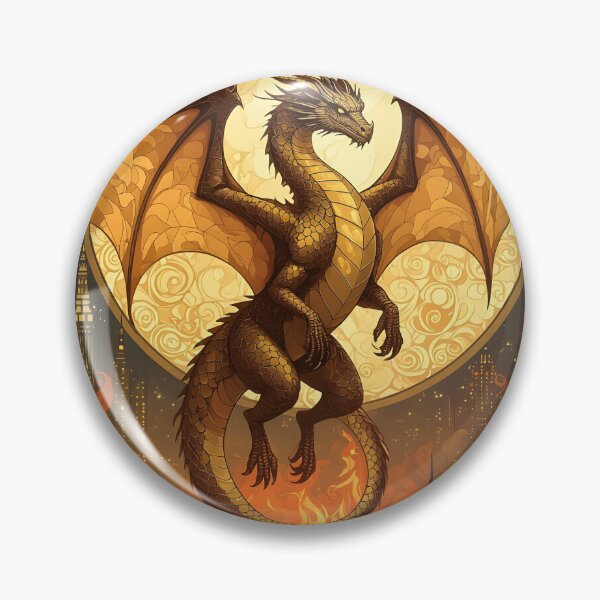 Item preview, Burning City Dragon designed and sold by ChanceTwoArt.