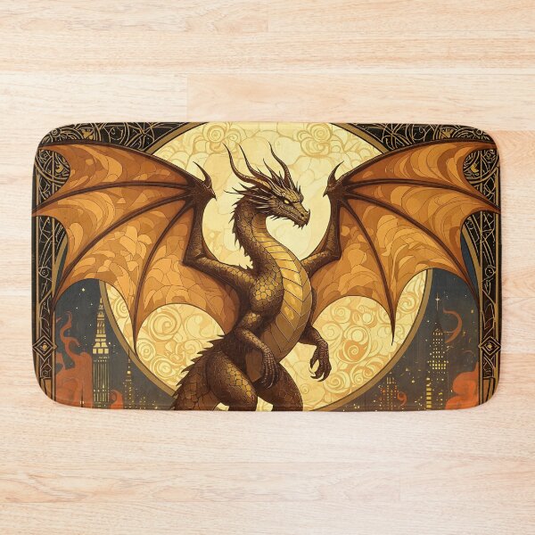 Item preview, Burning City Dragon designed and sold by ChanceTwoArt.