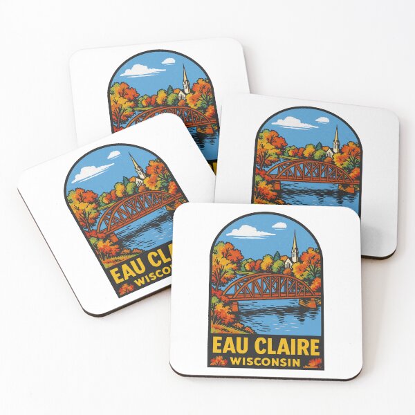 Item preview, Eau Claire Wisconsin Style Decal designed and sold by Decal Mania.