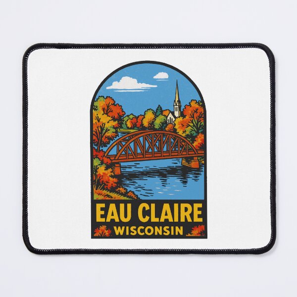 Item preview, Eau Claire Wisconsin Style Decal designed and sold by Decal Mania.